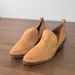 Lucky Brand Tan Suede Slip-On Loafers